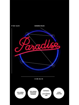 Paradise - LED Neon Sign