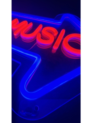 Live Music Arrow - Led Neon Sign 