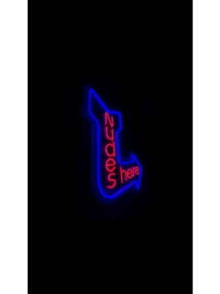 Nudes Here - LED Neon Sign