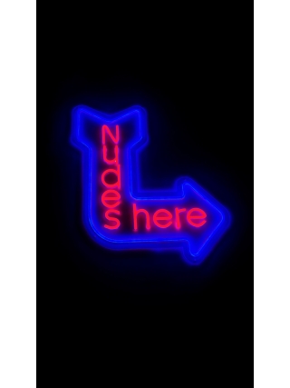 Nudes Here - LED Neon Sign