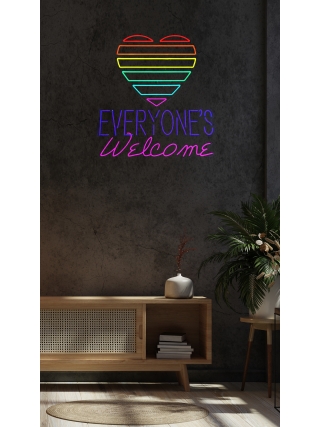 Everyone Is Welcome - LED Neon Sign