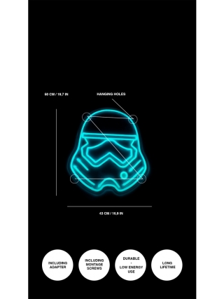 Storm Trooper Star Wars - LED Neon Sign