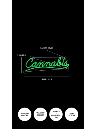 Cannabis - LED Neon Sign