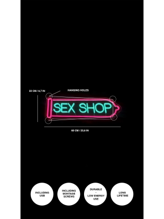 Sex Shop - LED Neon Sign