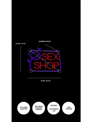 Sex Shop - LED Neon Sign