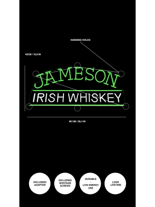 Jameson Irish Whiskey - LED Neon Sign