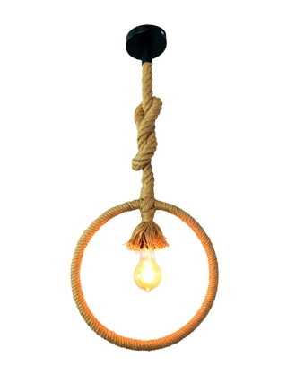 Rigel Hanglamp - Zwart, Touw