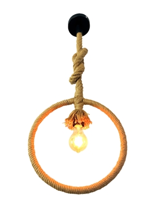 Rigel Hanglamp - Zwart, Touw