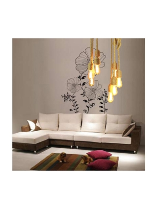 Phoenix Hanglamp - Zwart, Touw