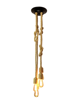 Phoenix Hanglamp - Zwart, Touw