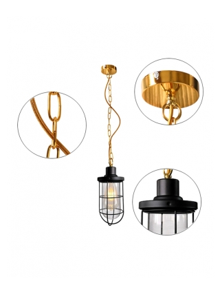 Meridian Hanglamp - Zwart, Goud