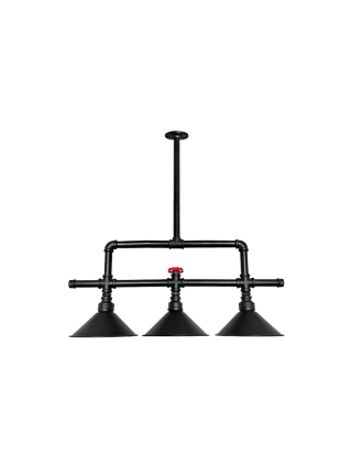 Mercurius Hanglamp - Zwart, Rood