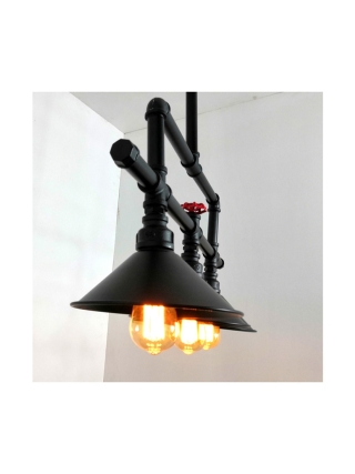 Mercurius Hanglamp - Zwart, Rood