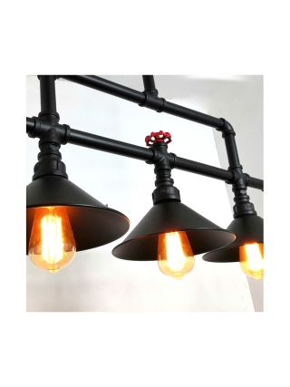 Mercurius Hanglamp - Zwart, Rood