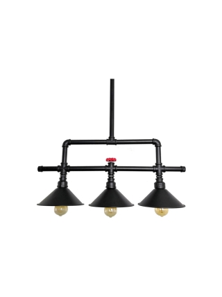 Mercurius Hanglamp - Zwart, Rood