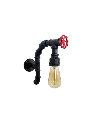 Jupiter Wandlamp - Zwart, Rood