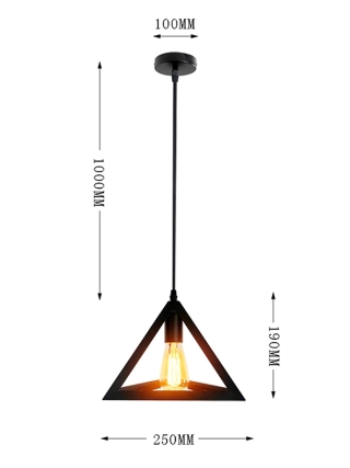 Columba Hanglamp - Zwart