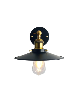 Capella Wandlamp - Zwart, Goud