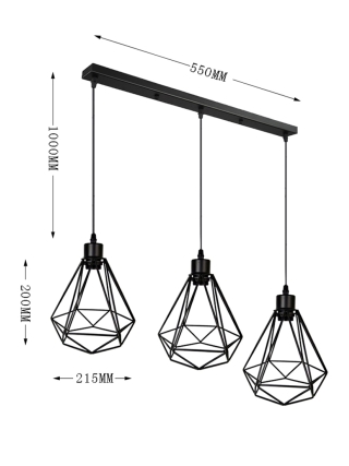 Aten Hanglamp - Zwart