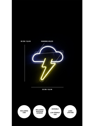 Thunder Cloud - LED Neon Sign