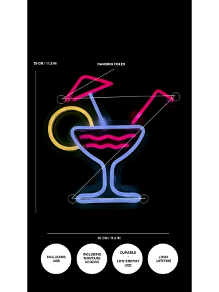 Cocktail - LED Neon Sign