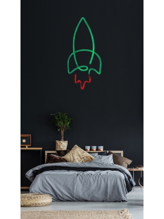 Space Rocket - LED Neon Sign