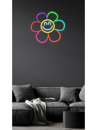 Happy Flower - LED Neon Sign