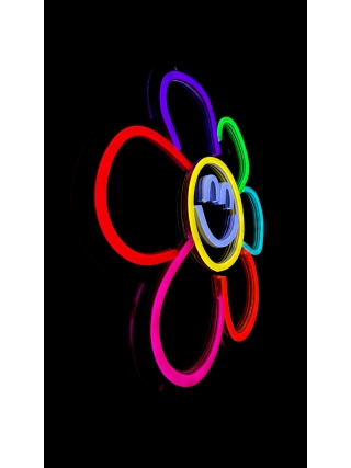 Happy Flower - LED Neon Sign