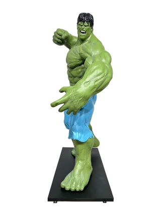 Fyberglass Sculpture - Green Cartoon Character - Multicolor