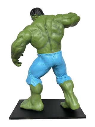 Fyberglass Sculpture - Green Cartoon Character - Multicolor