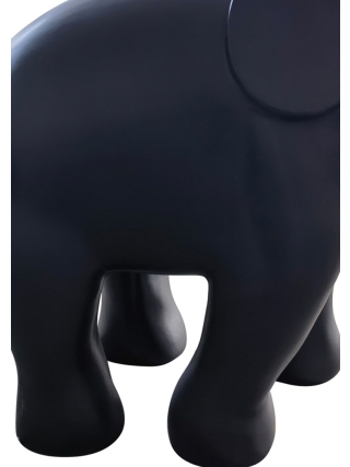 Fyberglass Sculpture - Elephant - Black