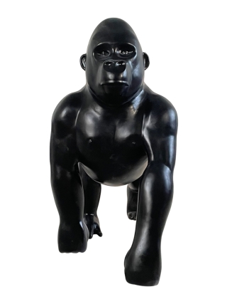 Fyberglass Sculpture - Gorilla - Black