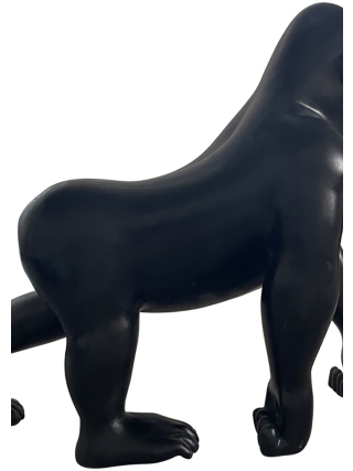 Fyberglass Sculpture - Gorilla - Black