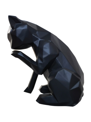 Fyberglass Sculpture - Cats - Black