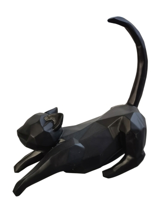 Fyberglass Sculpture - Cats - Black