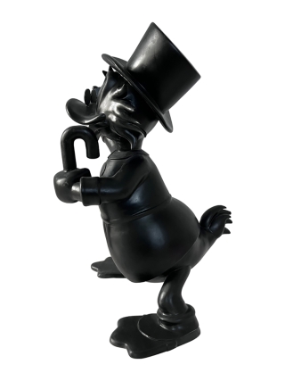 Fyberglass Sculpture - Money Duck - Black