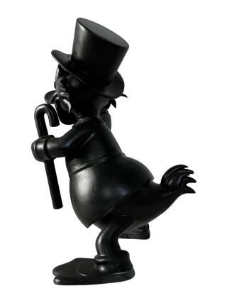 Fyberglass Sculpture - Money Duck - Black