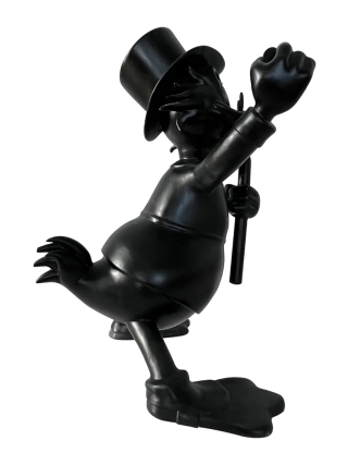 Fyberglass Sculpture - Money Duck - Black