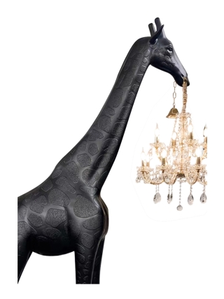 Fyberglass Sculpture - Giraffe - Black