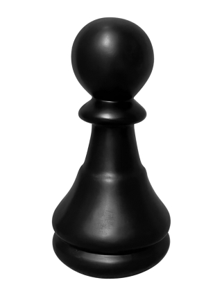 Fyberglass Sculpture - Chessboard - Black, White