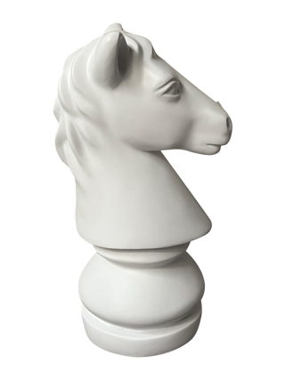 Fyberglass Sculpture - Chessboard - Black, White