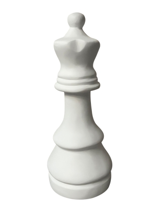 Fyberglass Sculpture - Chessboard - Black, White