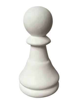 Fyberglass Sculpture - Chessboard - Black, White