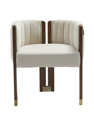 Baltimore - Modern Round Chair - Beige