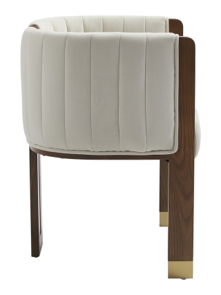 Baltimore - Modern Round Chair - Beige