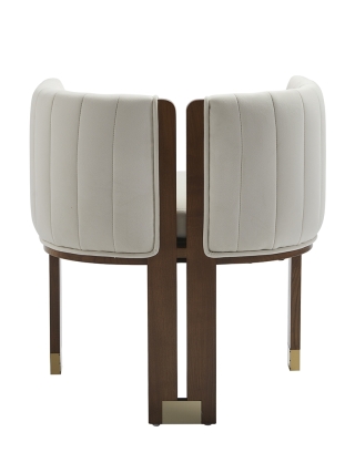 Baltimore - Modern Round Chair - Beige