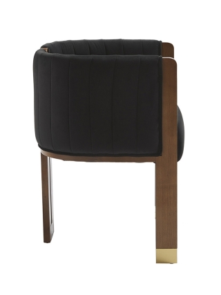 Baltimore - Modern Round Chair - Black