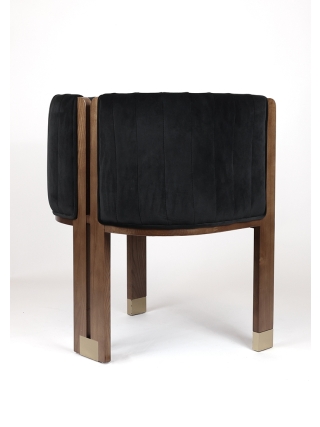 Baltimore - Modern Round Chair - Black