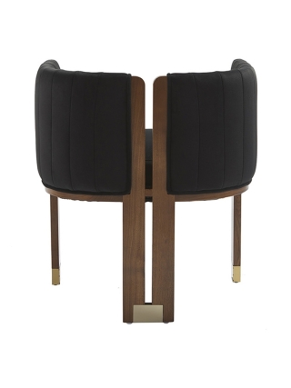 Baltimore - Modern Round Chair - Black