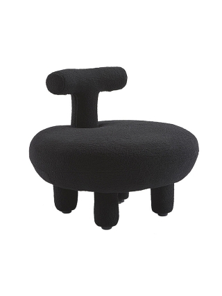 Orlando - Modern Teddy Chair - Black